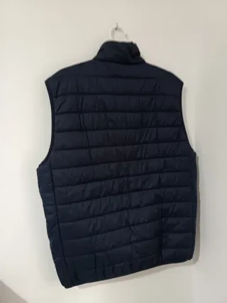 Chaleco acolchado azul Zara