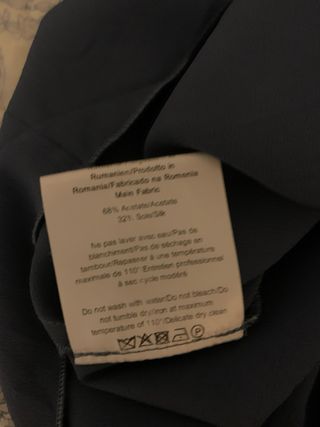 Blusa Longchamp Seda Azul