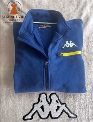 Sudadera Vintage Kappa Fleece Azul XL
