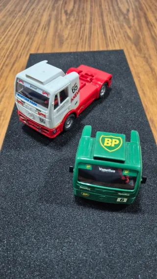 Scalextric Camiones BP y Mantorp Park