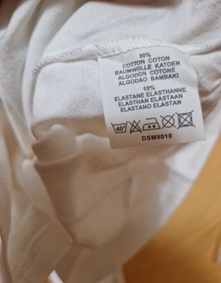 T-shirt bianca Liabel Kids scollo a V taglia 10