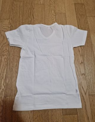 T-shirt bianca Liabel Kids scollo a V taglia 10