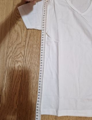 T-shirt bianca Liabel Kids scollo a V taglia 10