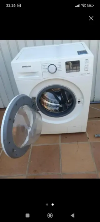 Lavadora Samsung Blanca