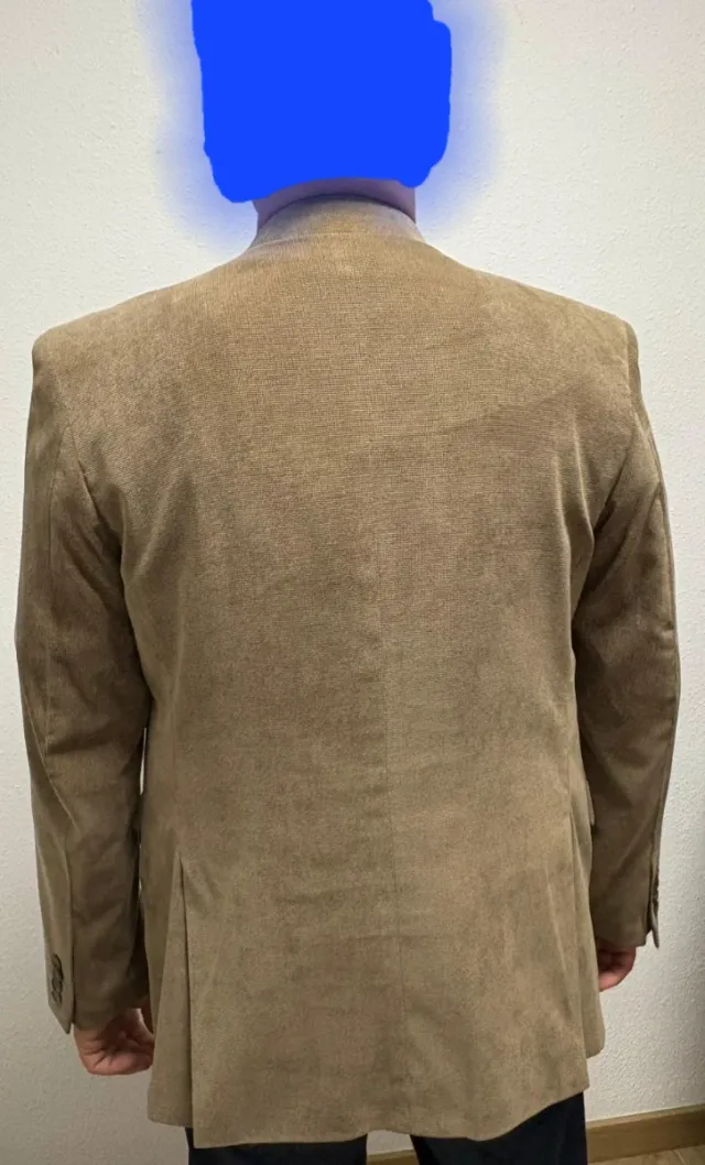 Americana beige hombre