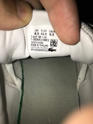 Zapatillas Lacoste Beige y Blancas