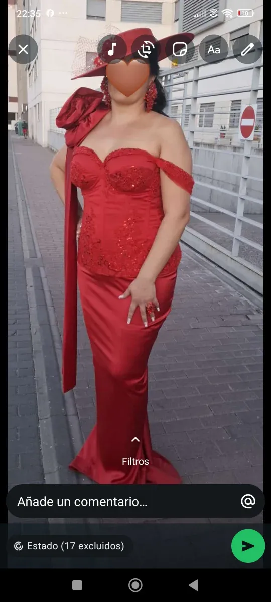 Vestido de fiesta rojo