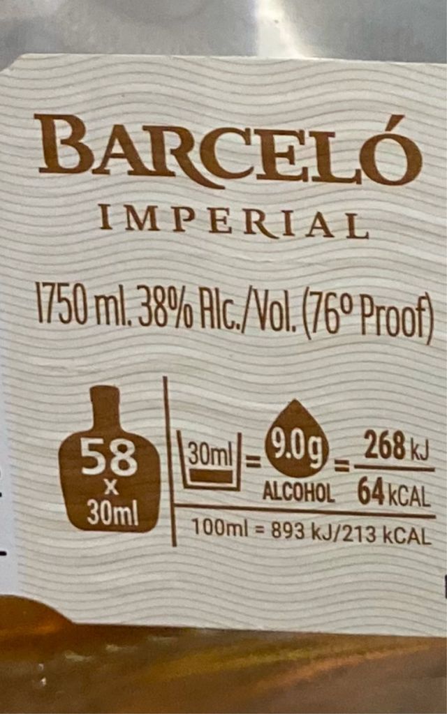 Botella vacía Barcelo