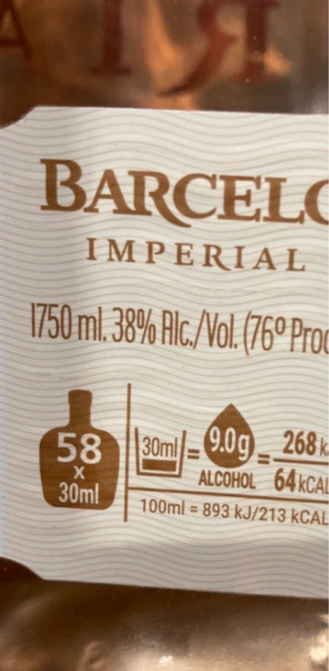 Botella vacía Barcelo