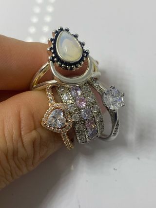 Lote 4 Anillos Mujer