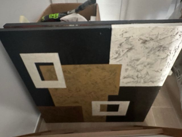 Cuadro Torre Eiffel Beige/Marrón