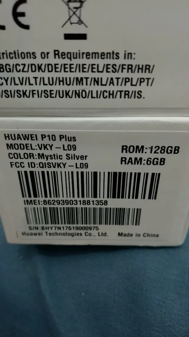 Huawei P10 Plus 128GB Prata/Branco