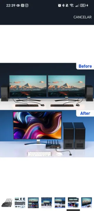 KVM Switch HDMI 8K 60Hz 2 Puertos