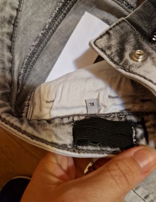 Morbidi Jeans stretch chiari con cuori tg.11 anni