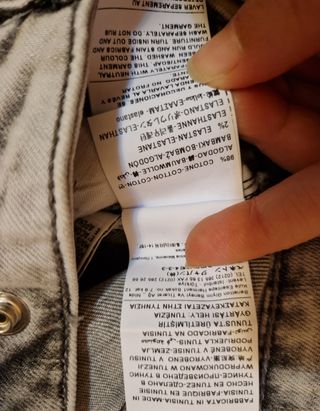 Morbidi Jeans stretch chiari con cuori tg.11 anni