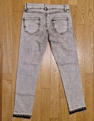 Morbidi Jeans stretch chiari con cuori tg.11 anni