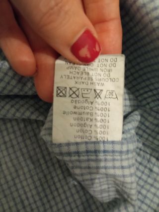 Camisa Polo Cuadros Hombre Azul