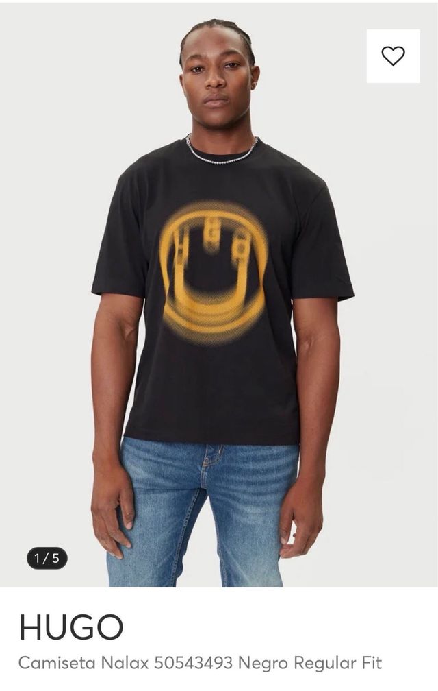 Hugo  Nalax , camiseta estampada- black Talla XL
