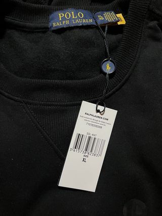 Sudadera Polo Ralph Lauren Oso Negra Talla XL