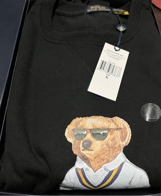 Sudadera Polo Ralph Lauren Oso Negra Talla XL
