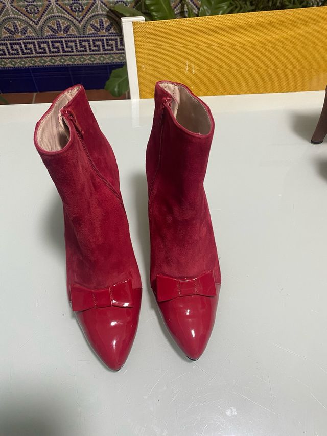 Botines rojos piel Daniela shoes