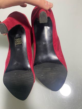 Botines rojos piel Daniela shoes