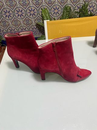 Botines rojos piel Daniela shoes