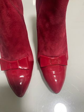 Botines rojos piel Daniela shoes