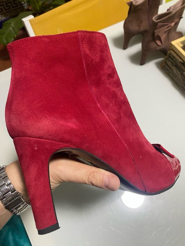 Botines rojos piel Daniela shoes