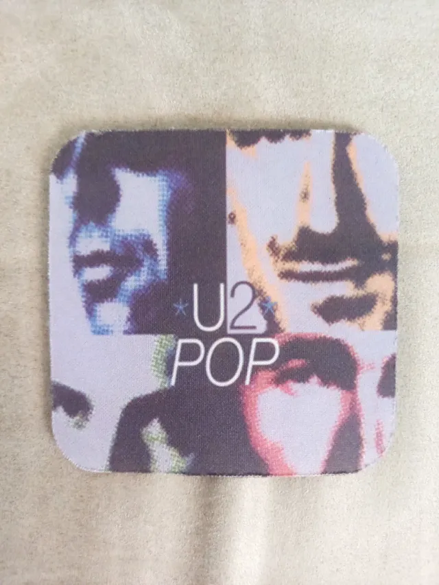 U2 Lote 6 Posavasos Tela Goma Merchandising Música