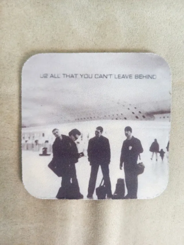 U2 Lote 6 Posavasos Tela Goma Merchandising Música