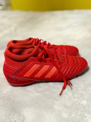 Botas de fútbol rojas PREDATOR Tacos T.35