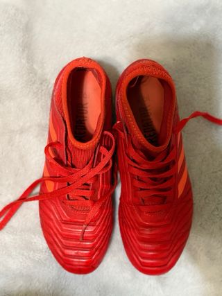 Botas de fútbol rojas PREDATOR Tacos T.35