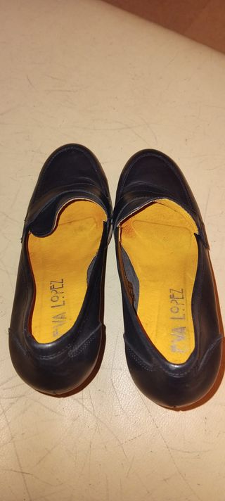 Mocasines tacon de piel nuevos