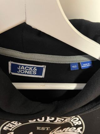 Sudadera Jack & Jones Negra y Blanca