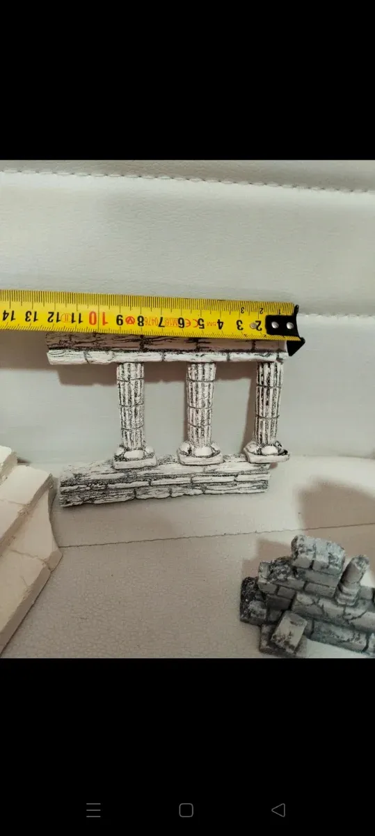 Lote de 3 figuras de ruínas para aquário