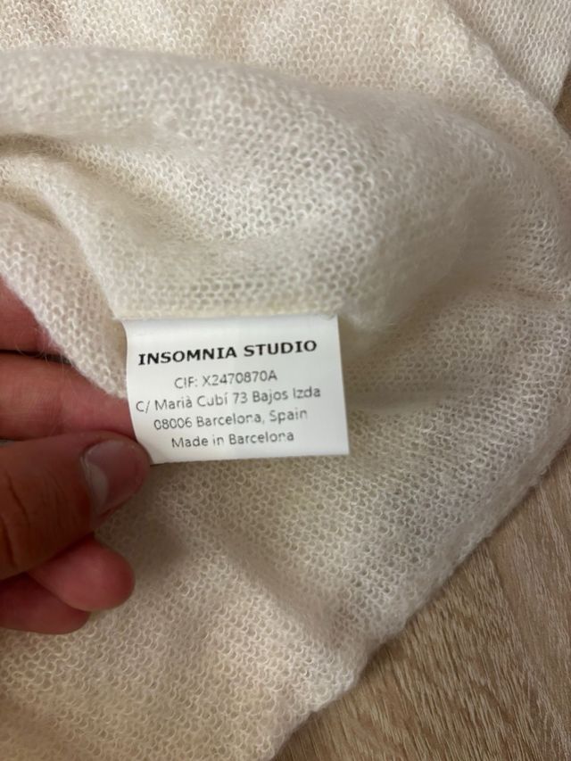 Cárdigan Rita Ecru Insomnia Studio Talla M/L