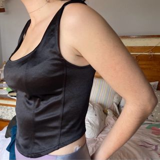 Top Negro Tipo Corpiño