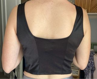 Top Negro Tipo Corpiño