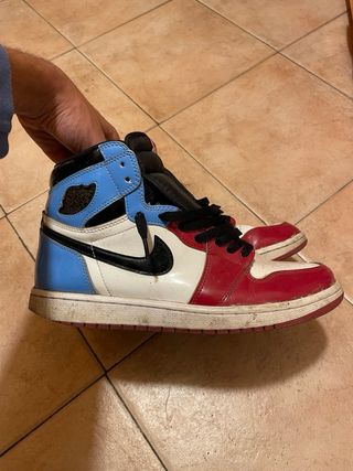 Jordan 1 High Scarpe Rosse Bianche