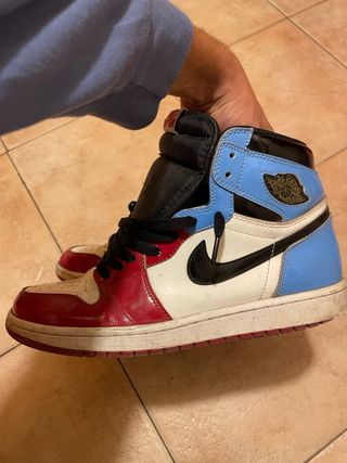 Jordan 1 High Scarpe Rosse Bianche