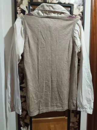 Camisa- chaleco unidos de rombos XL