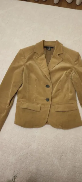 Chaqueta Zara Pana Tostada Entallada