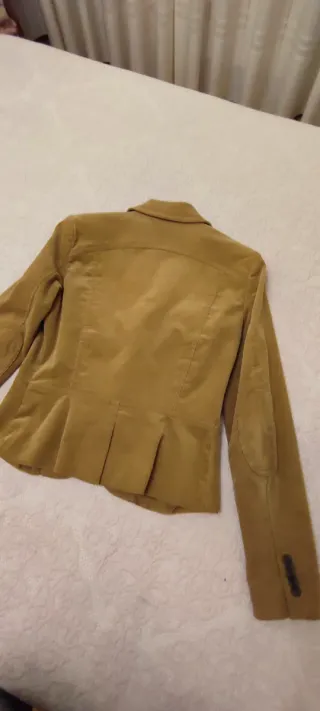 Chaqueta Zara Pana Tostada Entallada