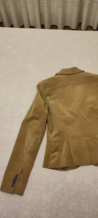 Chaqueta Zara Pana Tostada Entallada