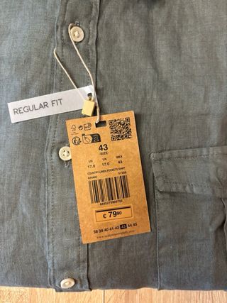Camisa Scalpers Talla 43 Gris