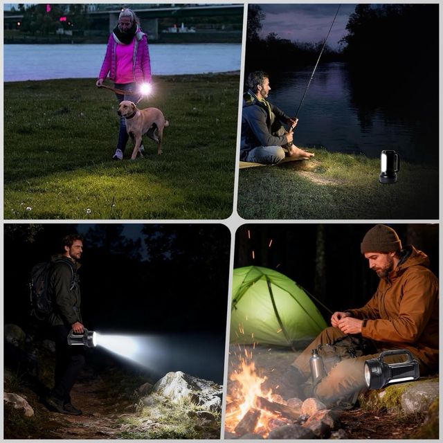 Linterna Solar LED Recargable SIN ESTRENAR