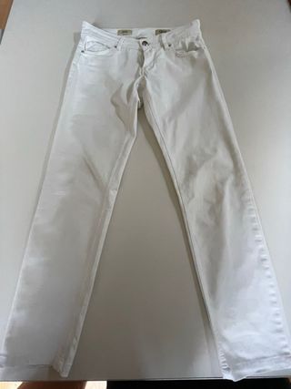 Pantaloni in denim bianco