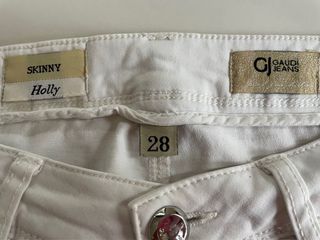 Pantaloni in denim bianco