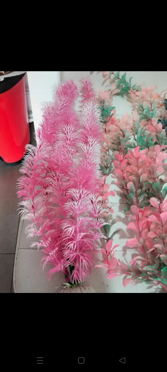 Lote de 4 Plantas Artificiais para Aquário